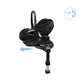 Maxi Cosi Pebble 360 PRO2 Car Seat & FamilyFix 360 Pro Base Bundle - Twillic Black