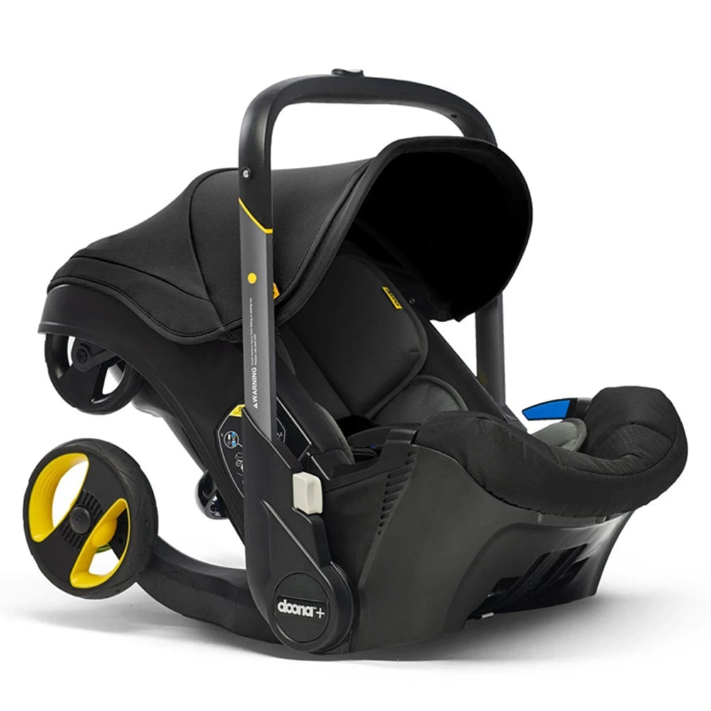 Doona+ Infant Car Seat Stroller inc FREE Vehicle Seat Protector - Nitro Black