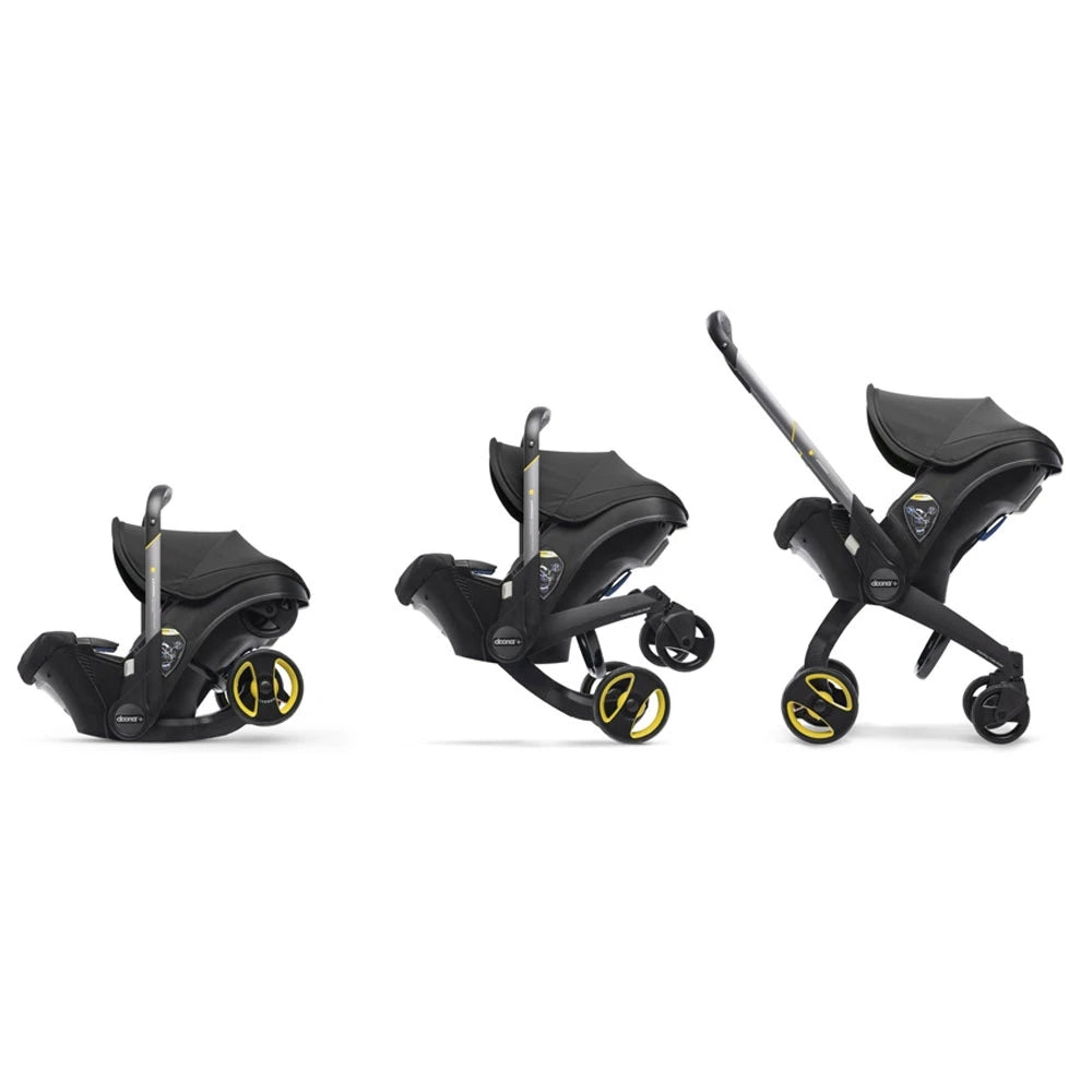 Doona+ Infant Car Seat Stroller inc FREE Vehicle Seat Protector - Nitro Black